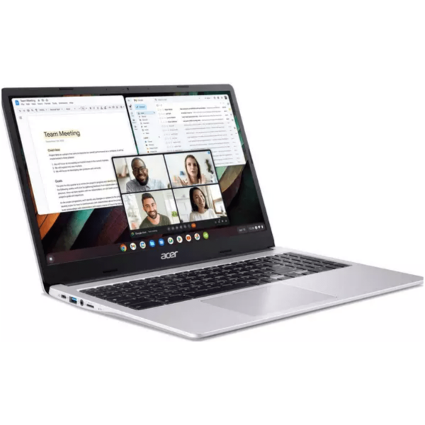 Acer Chromebook CB315 15.6" Silver / Intel Celeron N / 8GB RAM / 128GB eMMc