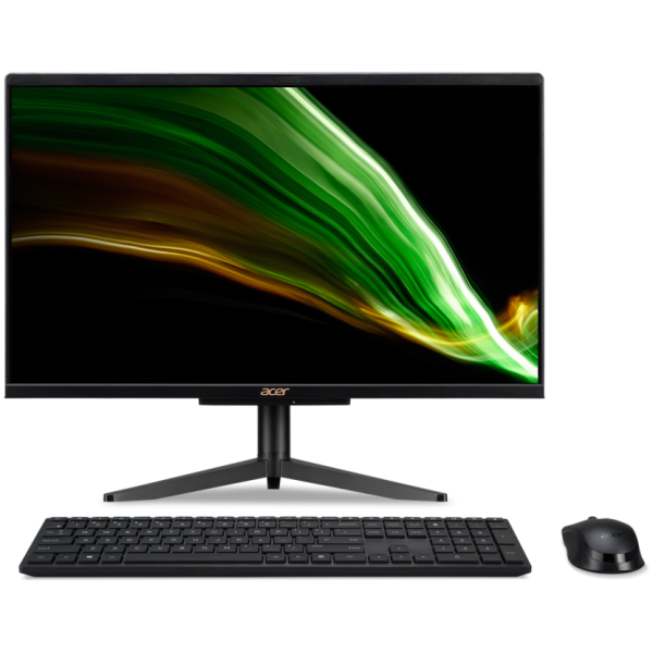 Acer Aspire C22-1600 21.5" All in One Desktop PC Black / Intel N Processor / 8GB RAM / 256GB SSD