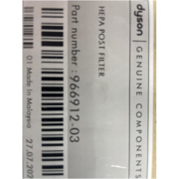 Dyson V6 and SV05 Hepa Filter - 966912-03