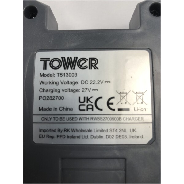 Genuine Tower VL30 Plus Replacement Battery