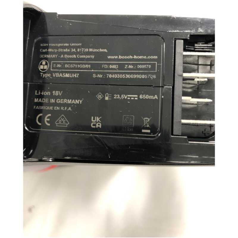 Genuine Bosch vbasmuh7 Replacement Hand Vacuum With Dust Tank