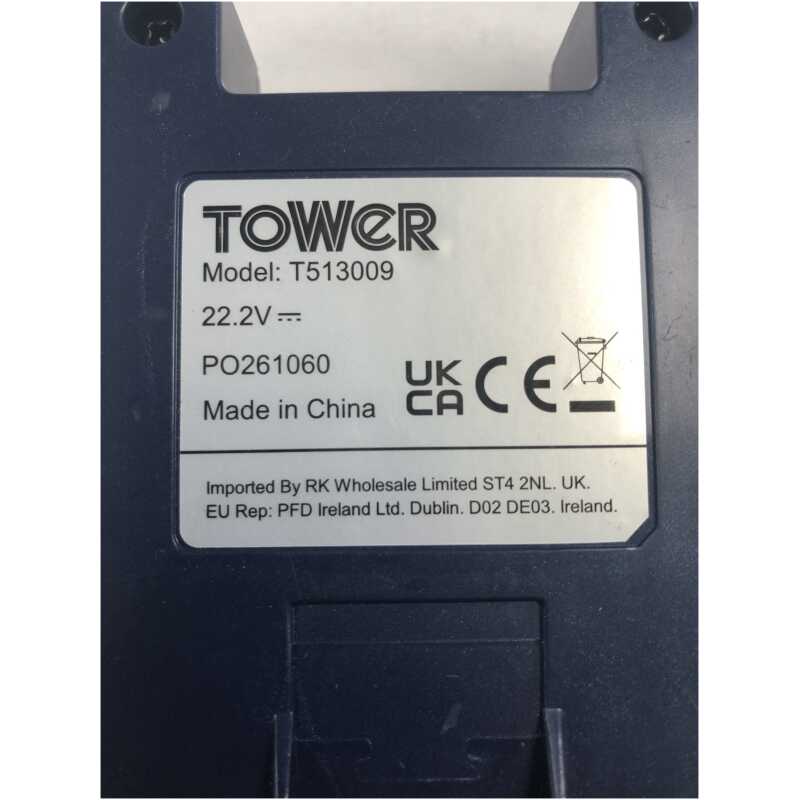 Genuine Tower VL45 T513009 Replacement Battery