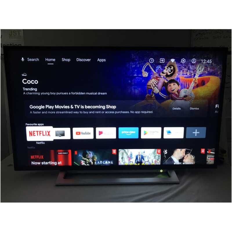 Toshiba 43UA3D63DB 43" Smart 4K Ultra HD HDR Android TV Google Assistant