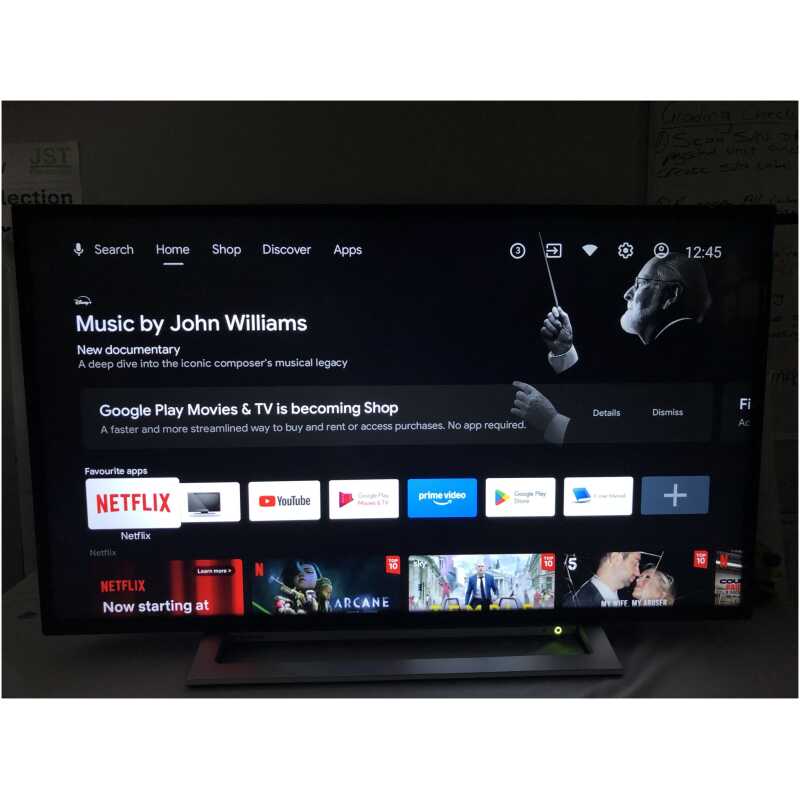 Toshiba 43UA3D63DB 43" Smart 4K Ultra HD HDR Android TV Google Assistant