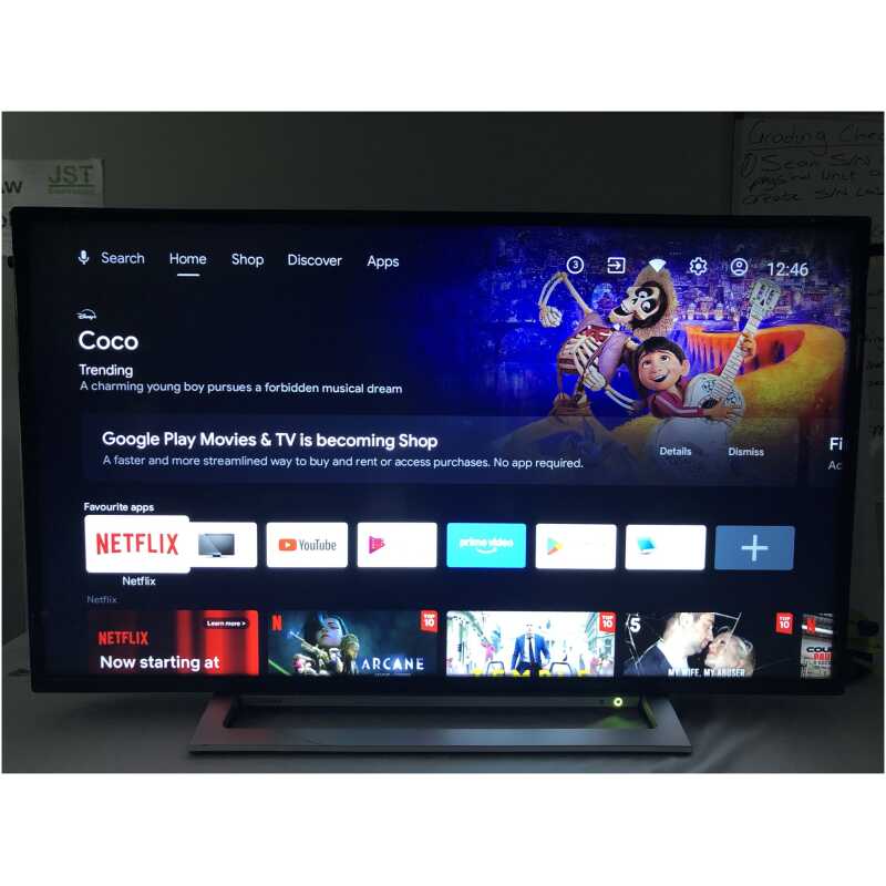 Toshiba 43UA3D63DB 43" Smart 4K Ultra HD HDR Android TV Google Assistant