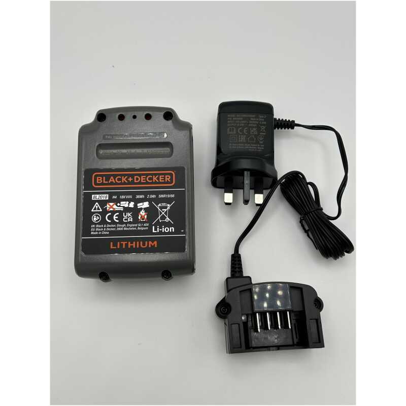 Black & Decker PowerSeries+ Battery & Charger - BHFEA18D1-GB