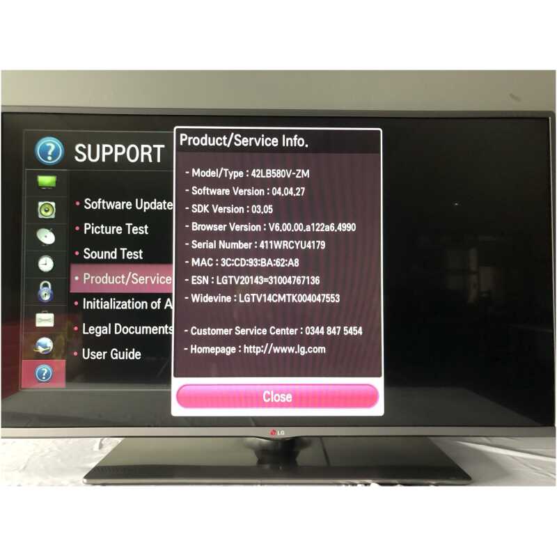 LG 42LB580V-ZM.BEKWLJG 42" LED Smart TV