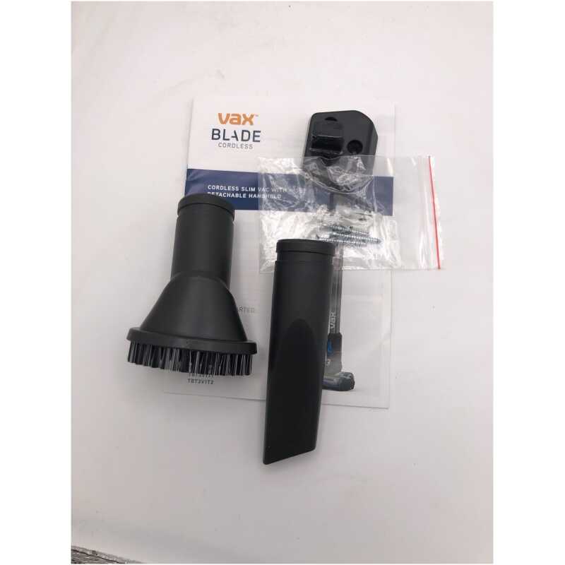 Vax TBT3V1B2 Wall Mount, Manual, Crevice tools