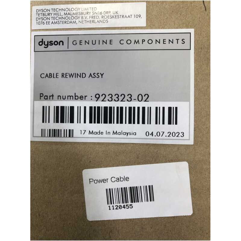 Dyson DC39 923323-02 Cable Rewind Assy