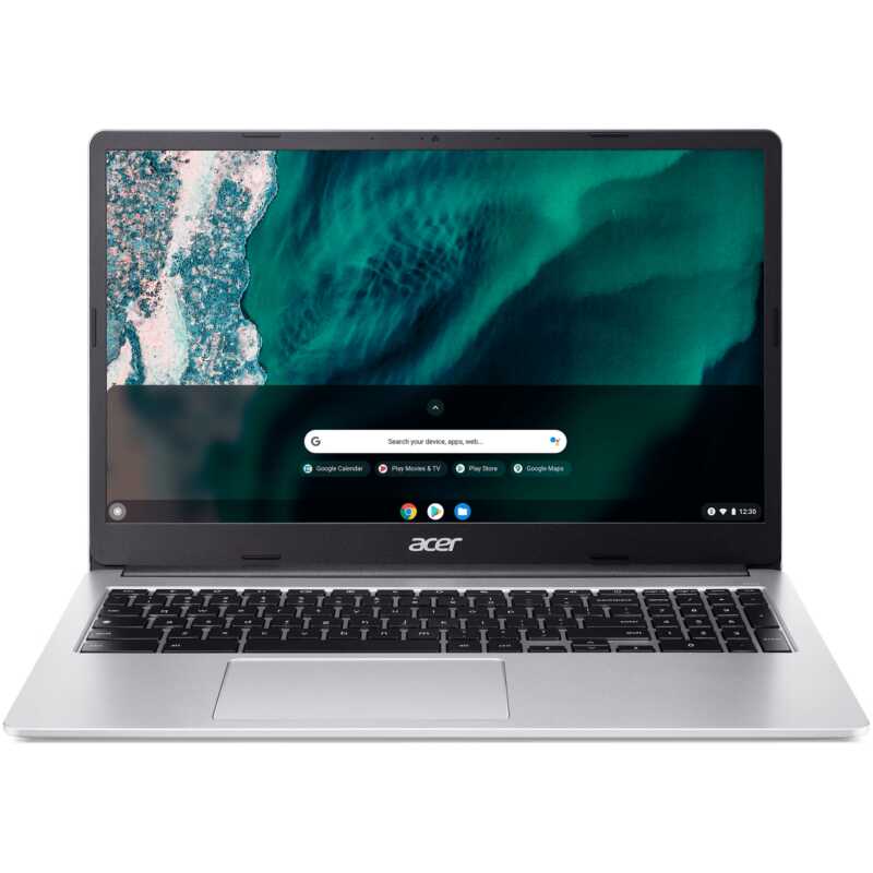 Acer Chromebook CB315 15.6" Silver / Intel Celeron N4500 / 4GB RAM / 64GB eMMc