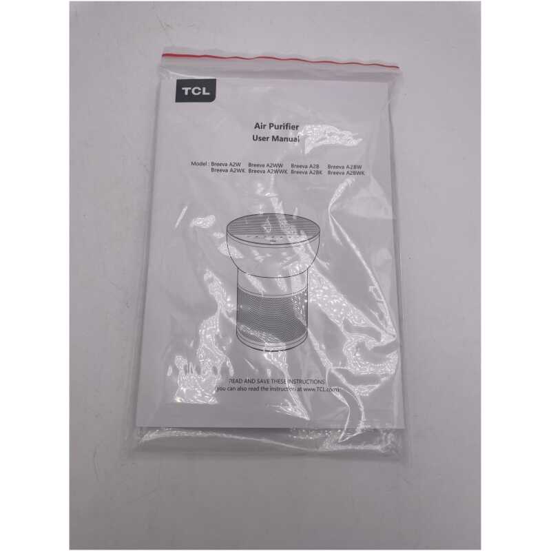 TCL Breeva A2 Series, A2WWK, Smart HEPA Air Purifier and Humidifier With Wi-Fi & Voice Control, 24 m² rooms