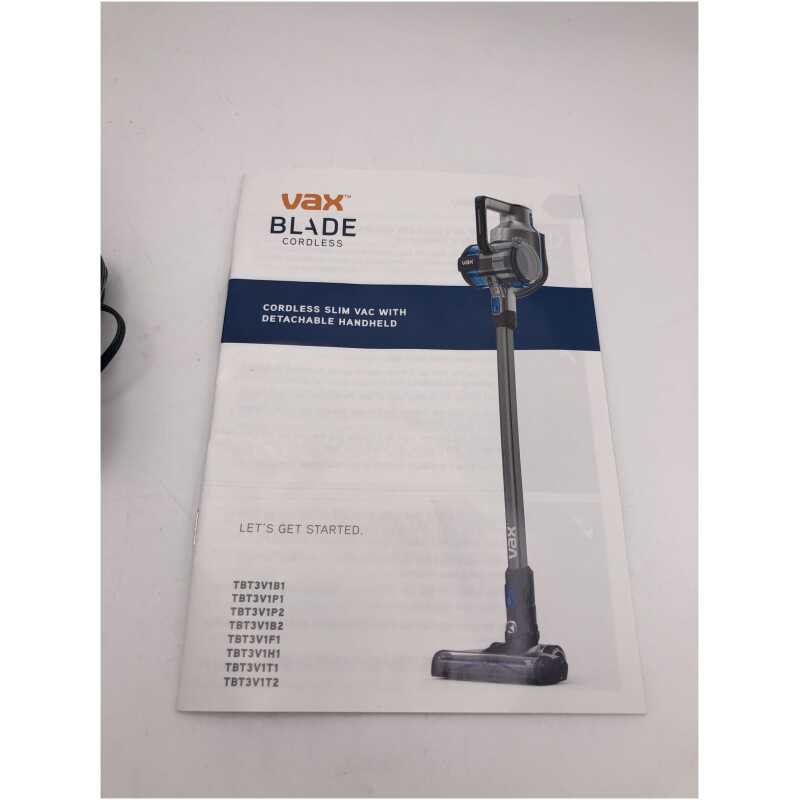 Vax TBT3V1T1 Charger and Accessories
