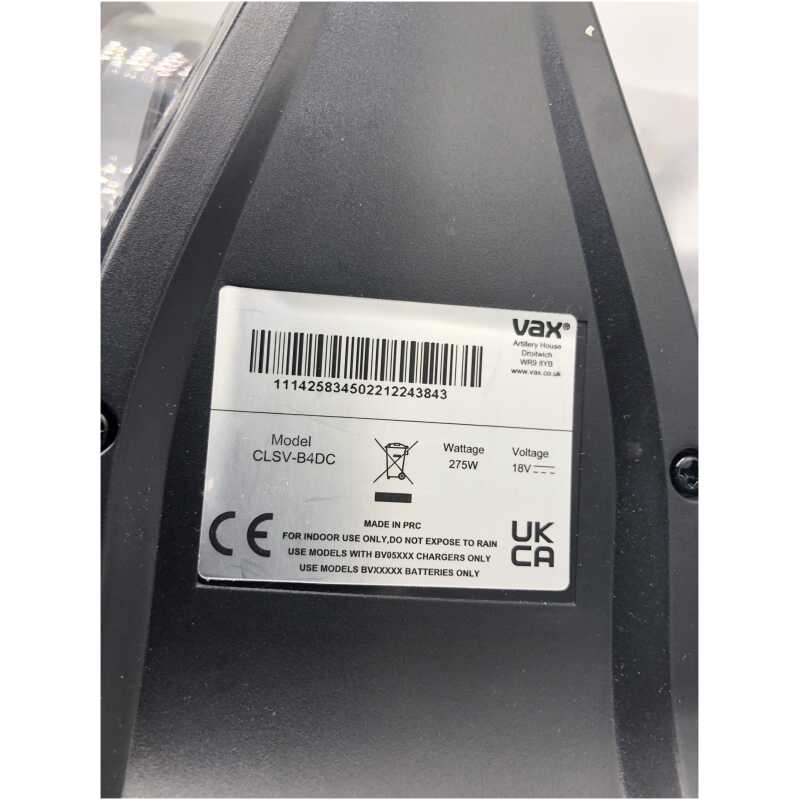 Vax CLSV-B4DC Hand Vac and Dust Tank