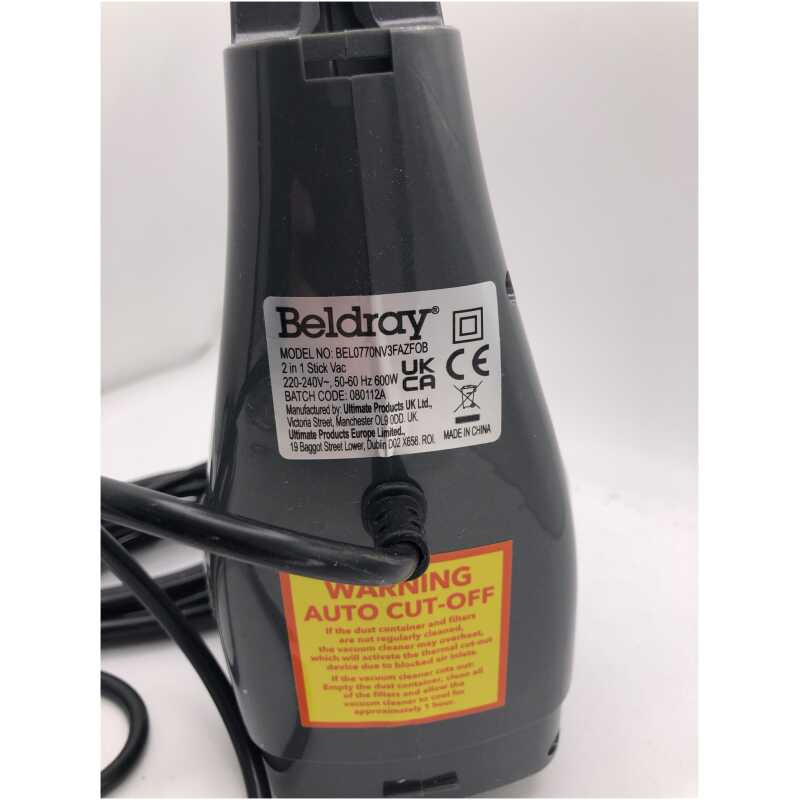 Beldray BEL0770N-GRY-150 Hand Vacuum