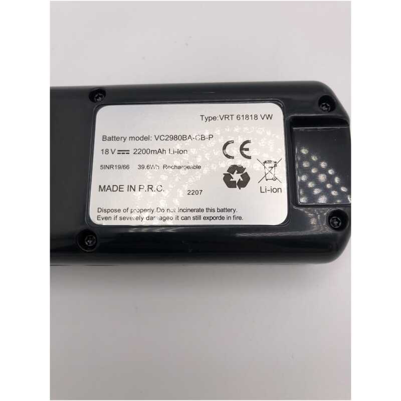 Beko VRT61818VW Battery