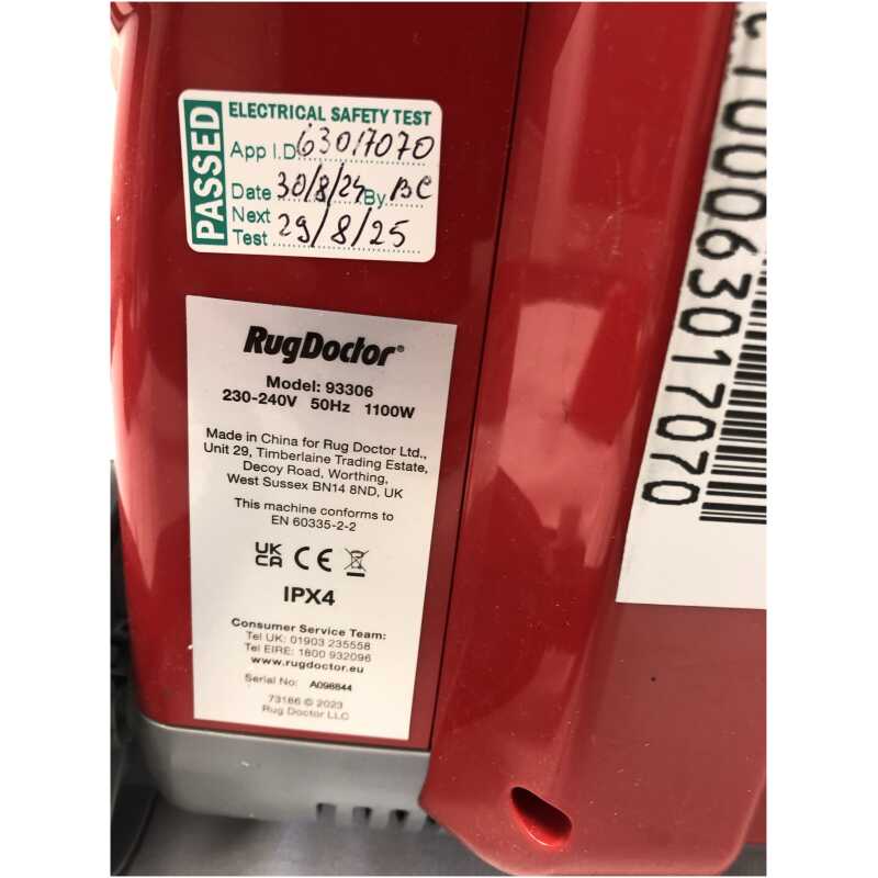 Rug Doctor 93306 Full Vacuum