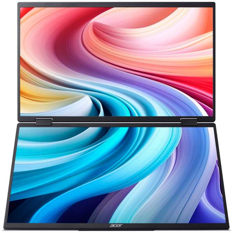 Acer PD163Q 15.6" Dual Portable Monitor / FHD / 60HZ / 8ms Response