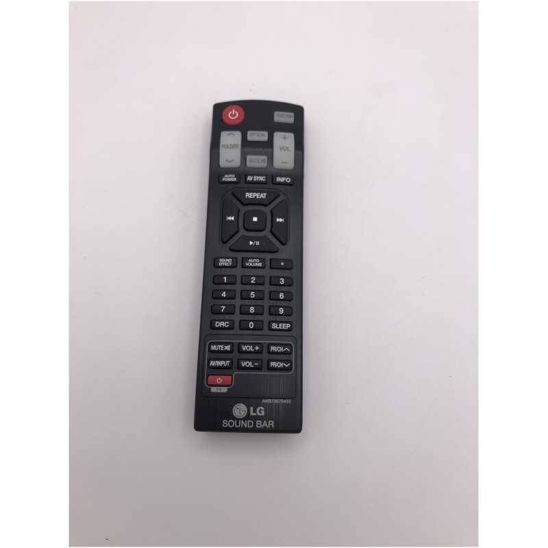 LG AKB73575422 Sound Bar Remote Control