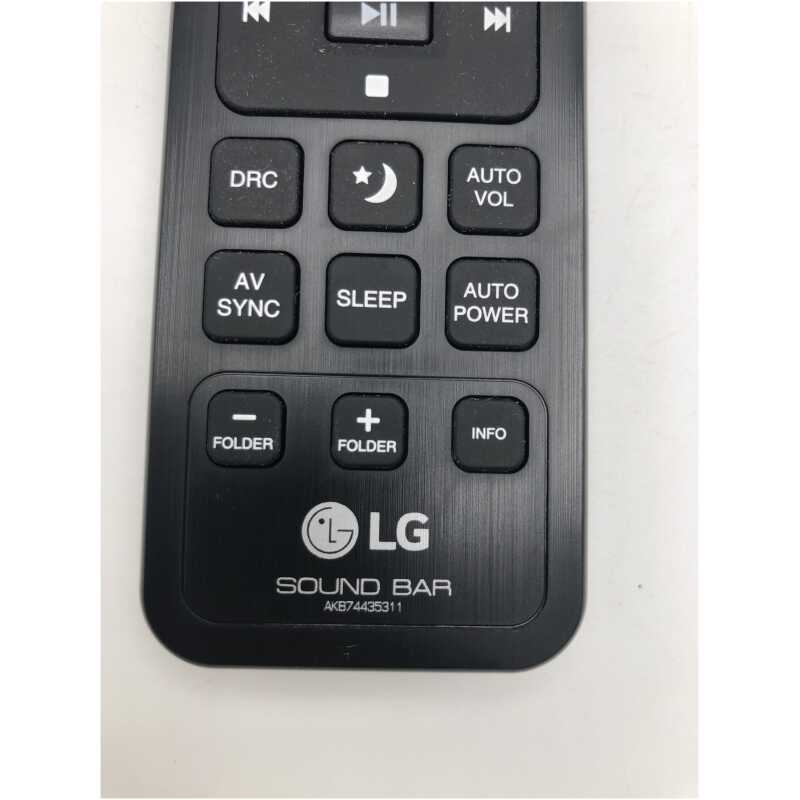 LG AKB74435311 Sound Bar Remote Control