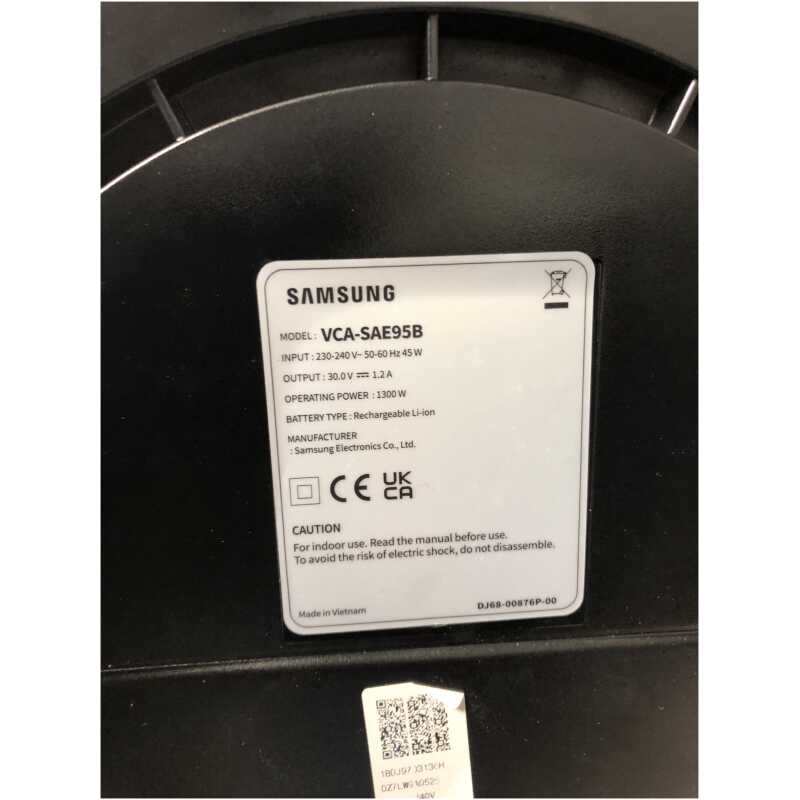 Samsung VS20A95973B Jet bespoke Charging Dock