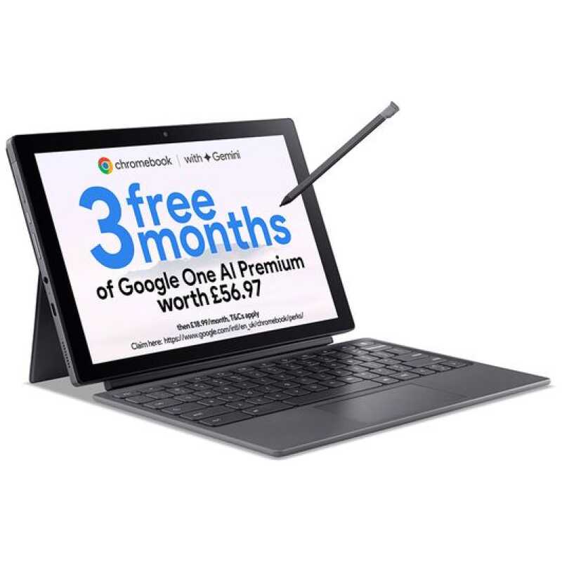 Acer 311 11" Chromebook Tab / Mediatek CPU / 8GB RAM / 128GB eMMc / Chrome OS