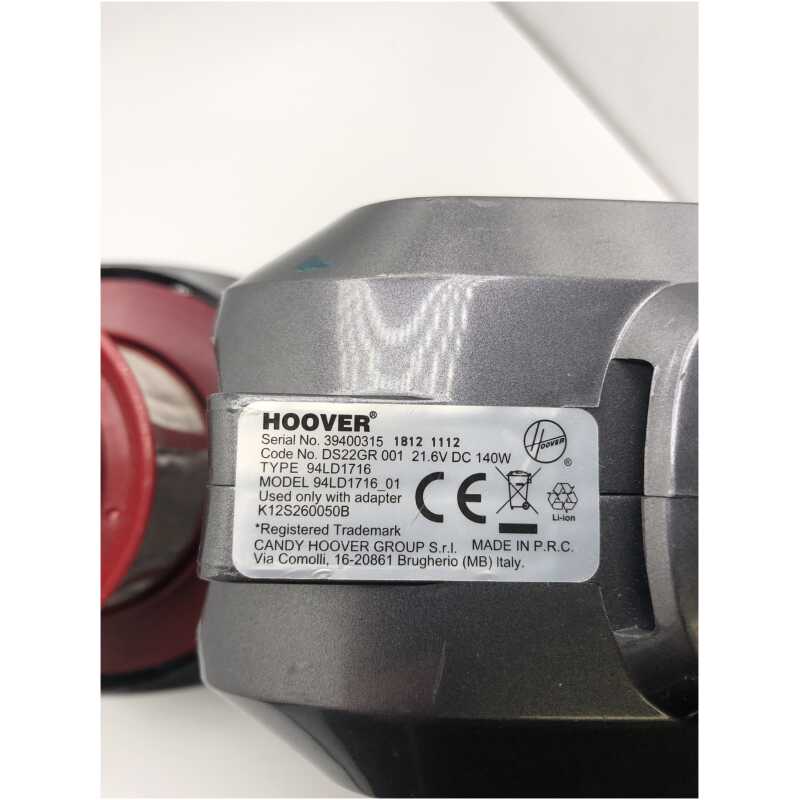 Hoover 94LD1716_01 Hand Vac with Cyclone ( No dust Bin)