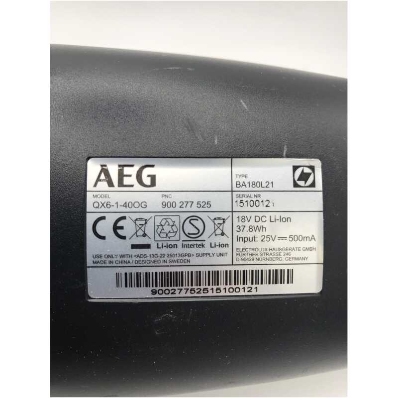 AEG QX6-1-40OG Hand Vac