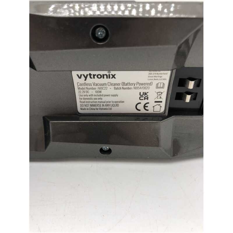 VYTRONIX NIBC22 Hand Vac and Battery