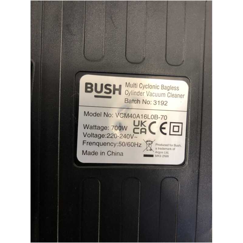 Bush VCM40A16L0B-70 Main Body Motor(No Power Cable)