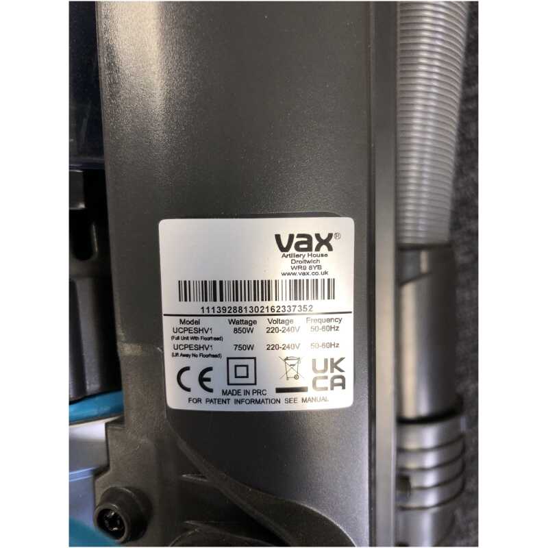 Vax UCPESHV1 Main Body and Dust Tank
