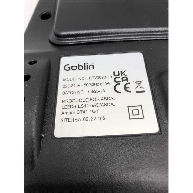 Goblin ECV002B Main Body Filter and Floorhead