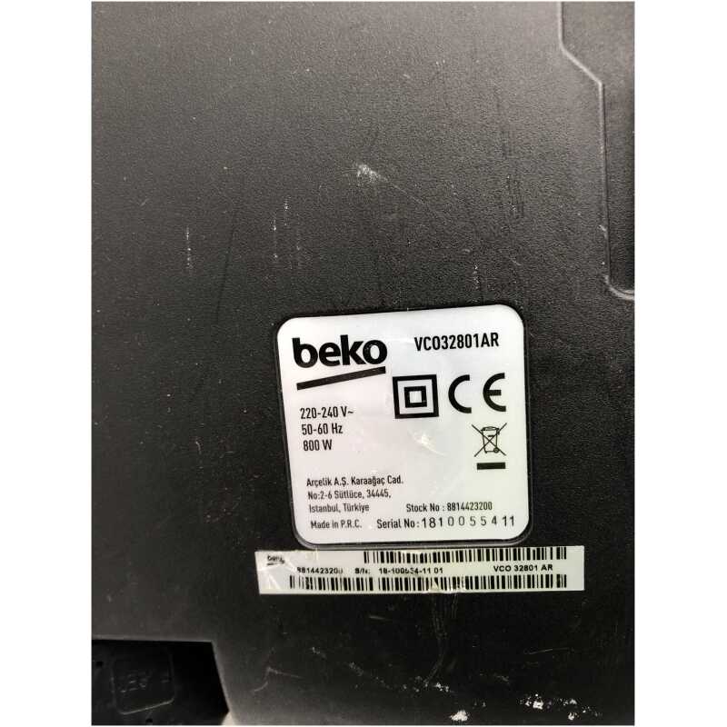 Beko VCO32801A Main Body with Filter